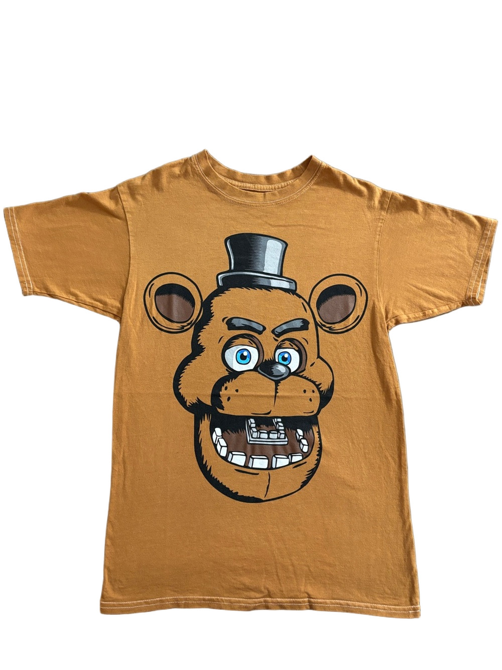 Five Nights at Freddy’s Freddy Fazbear Brown Graphic T Shirt Size Small